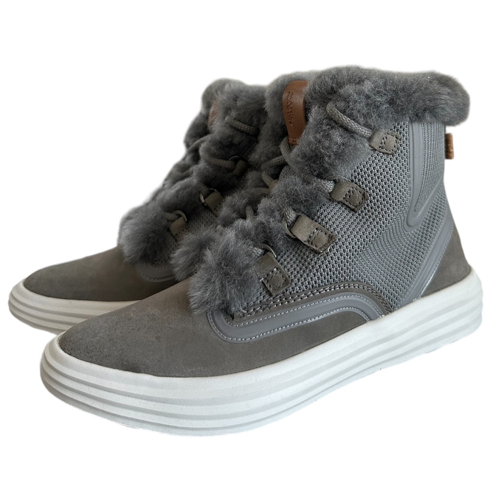 NWOB Mark Nason LA Women's Shogun-Nellie Gray Ankle High Leather Boot Size 6